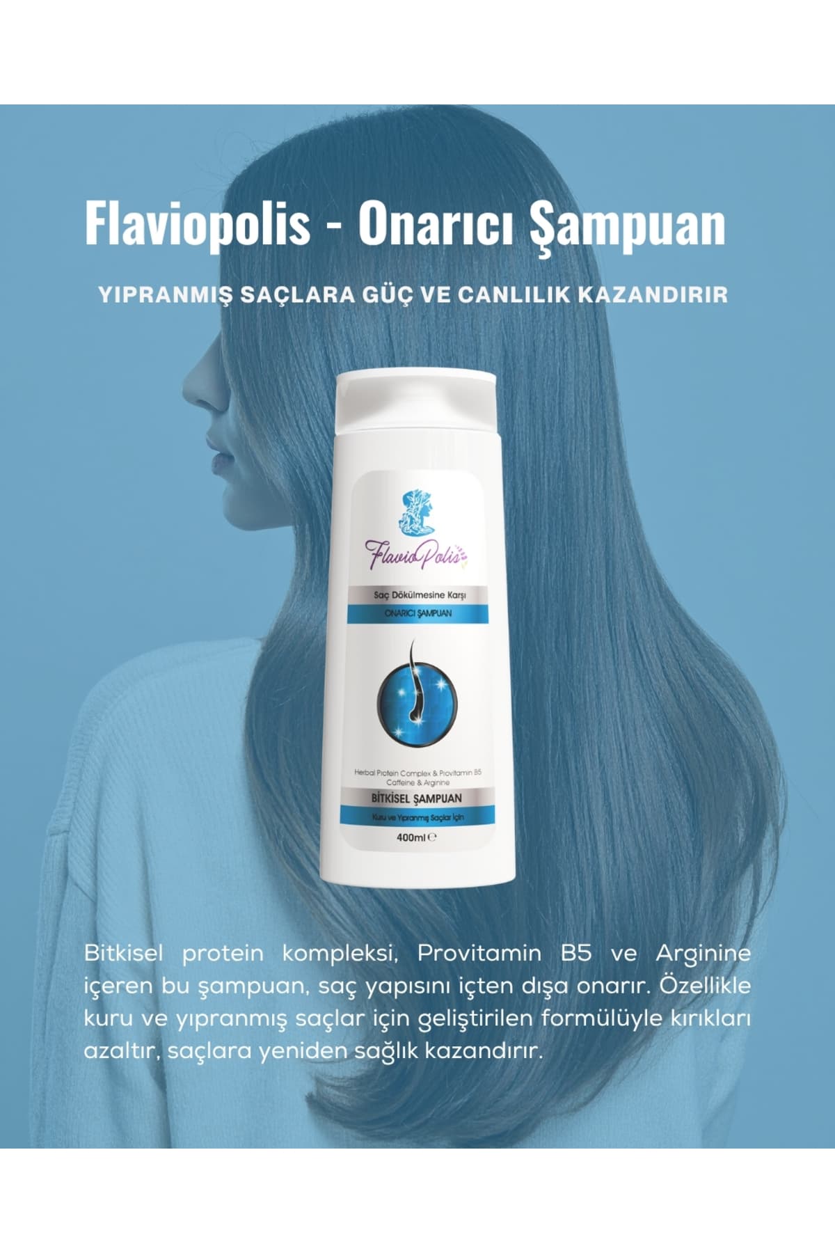 SAÇ DÖKÜLMESİNE KARŞI ONARICI ŞAMPUAN 400 ML
