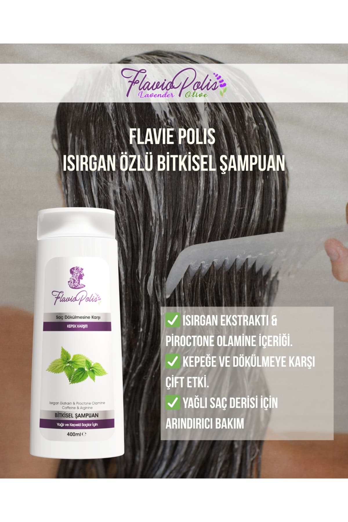 SAÇ DÖKÜLMESİNE KARŞI ISIRGAN ŞAMPUANI